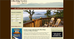 Desktop Screenshot of ablueridgevacation.net